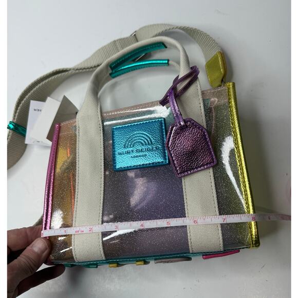 Kurt Geiger London extra small vinyl southbank tote bag - Picture 7 of 13